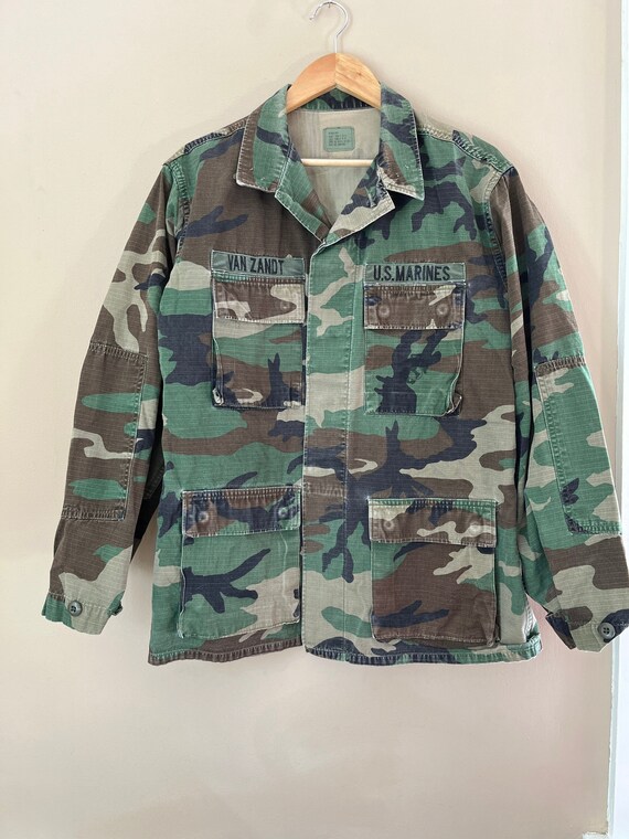 Vintage US Marines Uniform Jacket Camo Van Zandt Military Etsy