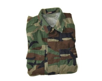 Vintage Camo Military Jacket