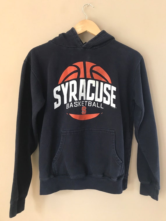 Syracuse Basketball Navy Blue Hoodie XS retro 90s 