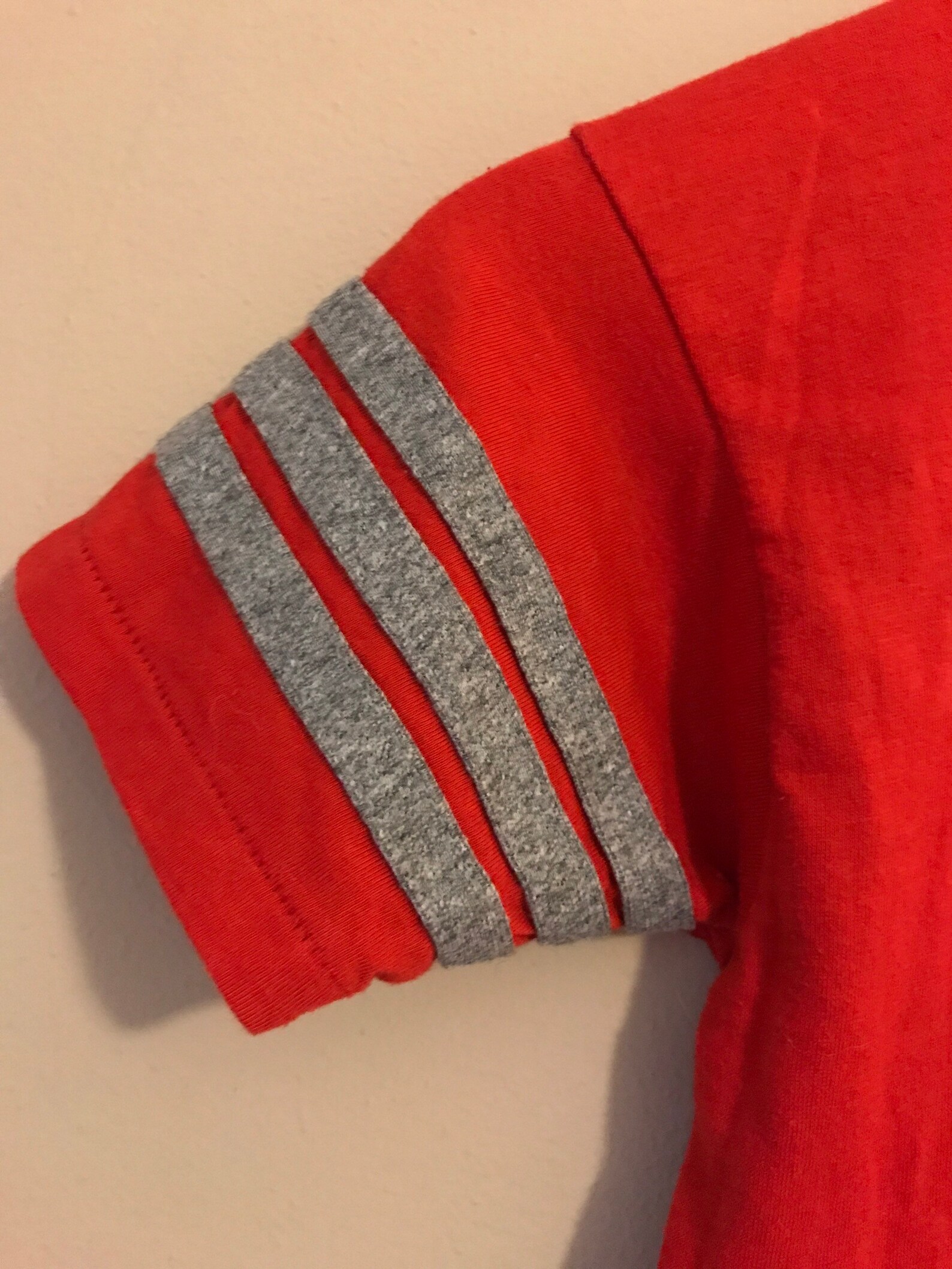 Rotes und graues Ringer Tee Vintage antik kleine 20er Jahre | Etsy