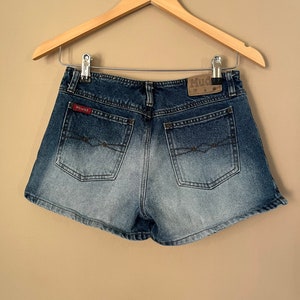 Low Rise Y2k Mudd Jean Shorts Small Denim Distressed mini shorts