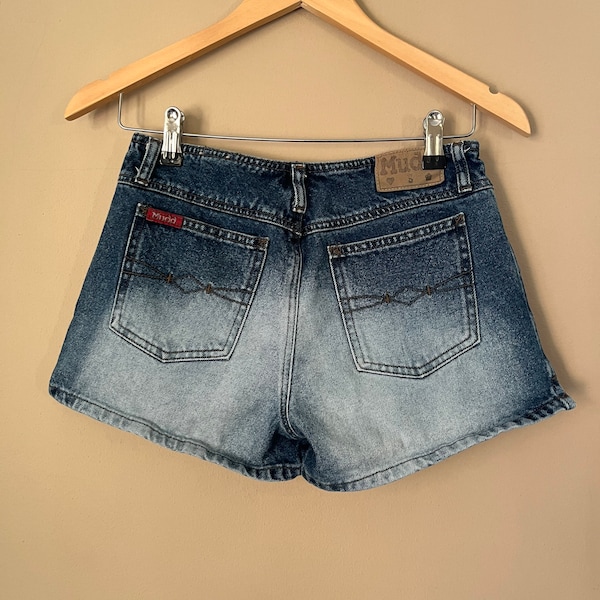 Low Rise Y2k Mudd Jean Shorts Small Denim Distressed mini shorts