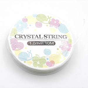 1mm Elastic Stretch Cord 50 Meters for Beading Clear Crystal String Thread