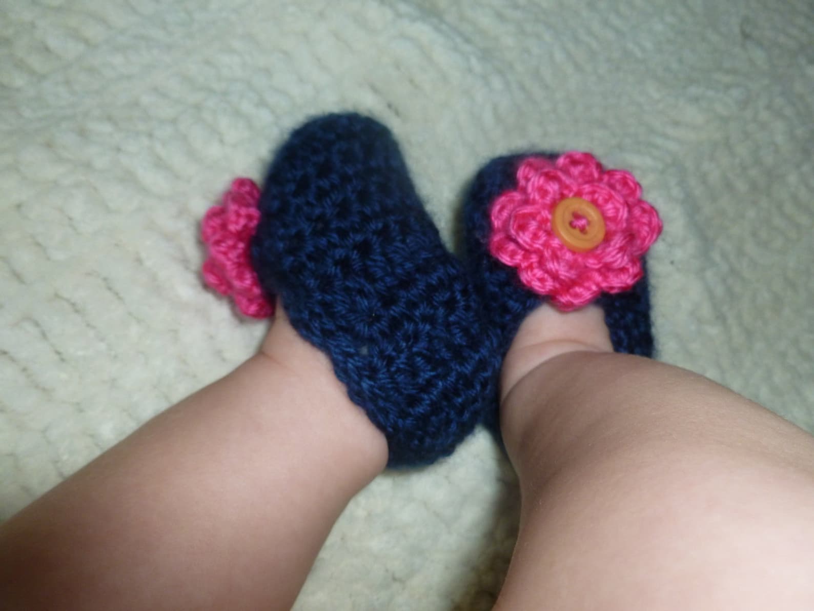 custom sassy slippers crochet knit baby shoes ballet flats socks floral button handmade variety of colors