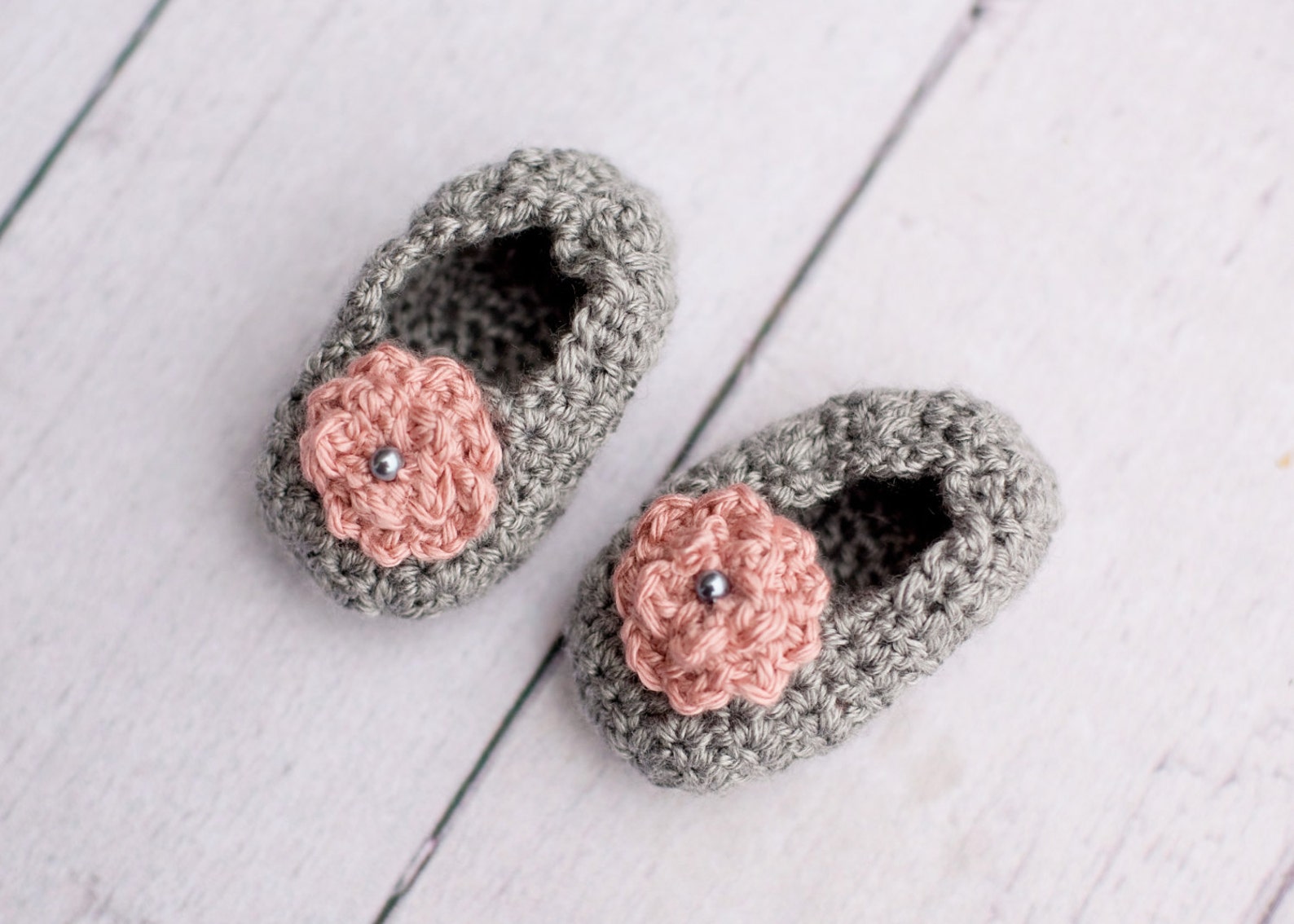 classy sassy slipper (made to match any outfit) crochet knit baby socks shoes ballet flat floral bead variety of color options