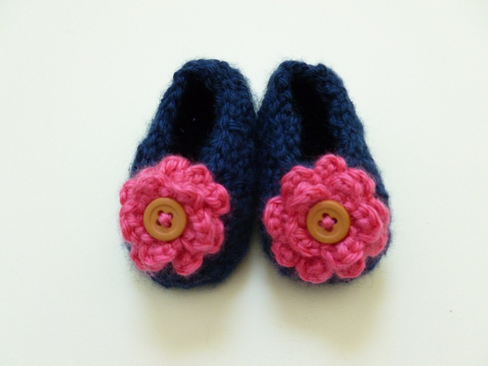 custom sassy slippers crochet knit baby shoes ballet flats socks floral button handmade variety of colors