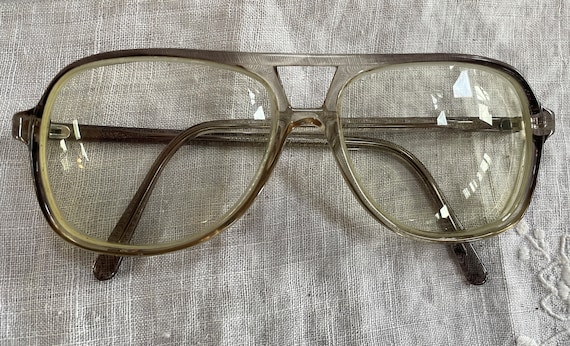 Cool Vintage 1980s Oversized Aviation Eyeglasses … - image 1