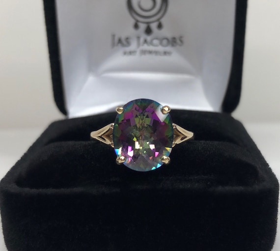 10k mystic topaz ring deals