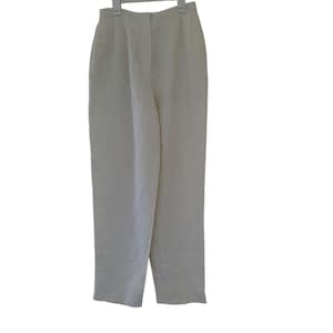 パンツ Liz Claiborne linen slacks 90s Liz Claiborne LINEN Trousers. Vintage Gingham Trousers. 90s