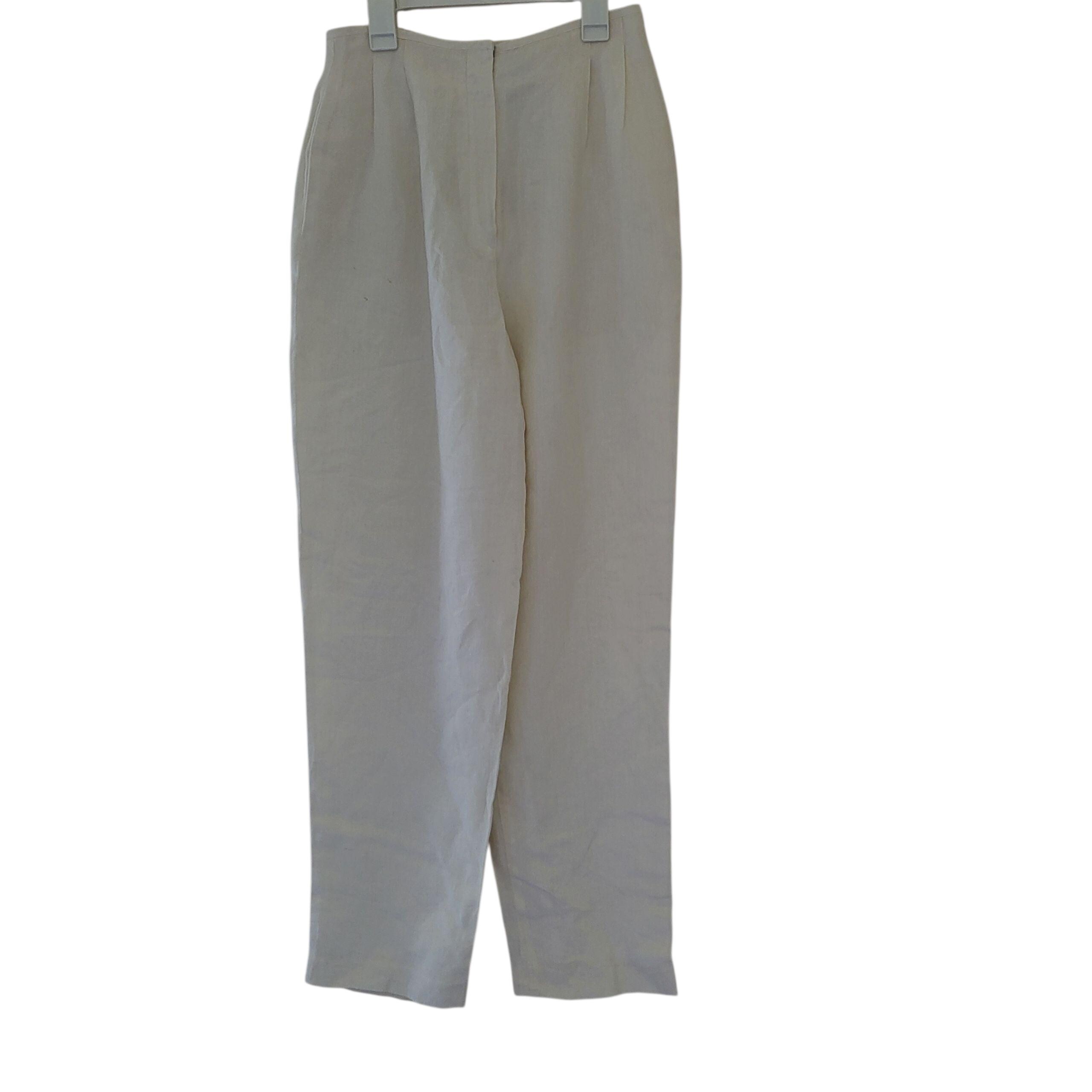 80s 90s Liz Claiborne linen slacks  usa製 90s Liz Claiborne Linen Blend Trousers (27) | Wild Ways Vintage