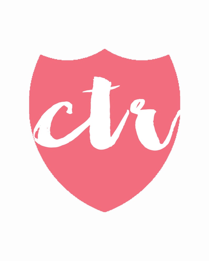 CTR Protect - 8x10 Electronic Print - LDS Baptism PRINTABLE - Blue Purple graphic about Printable Ctr Shield identify CTR Guard - 8x10 Electronic Print - LDS Baptism PRINTABLE - Blue Crimson