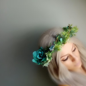 Rustic Floral Crown, Flower Headpiece, Flower Crown