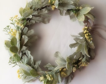 Greenery Crown, Floral Headpiece