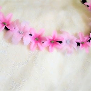 Flower Crown, Floral Crown, Pink Flower Crown, Flower Headband image 3