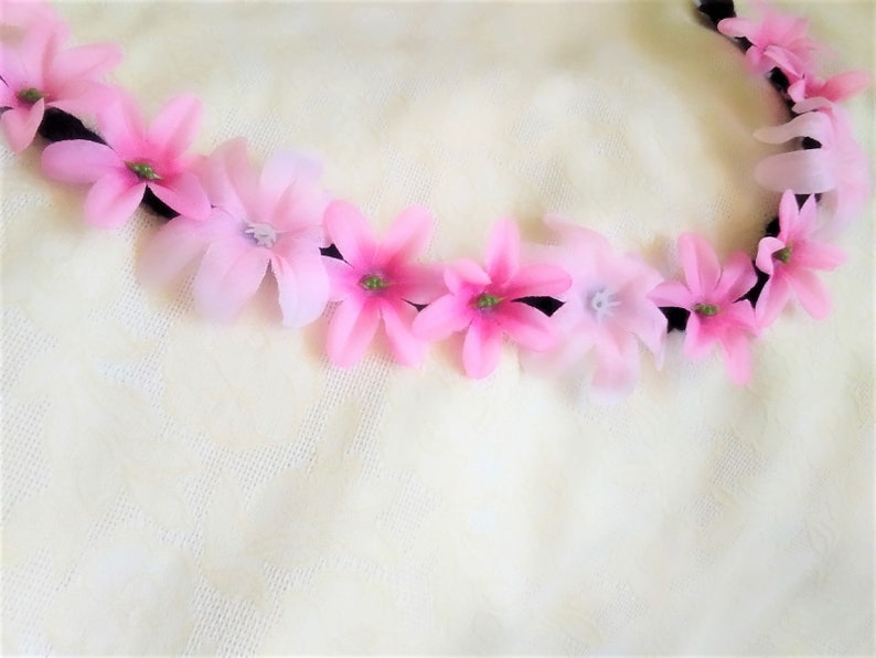 Flower Crown, Floral Crown, Pink Flower Crown, Flower Headband image 3