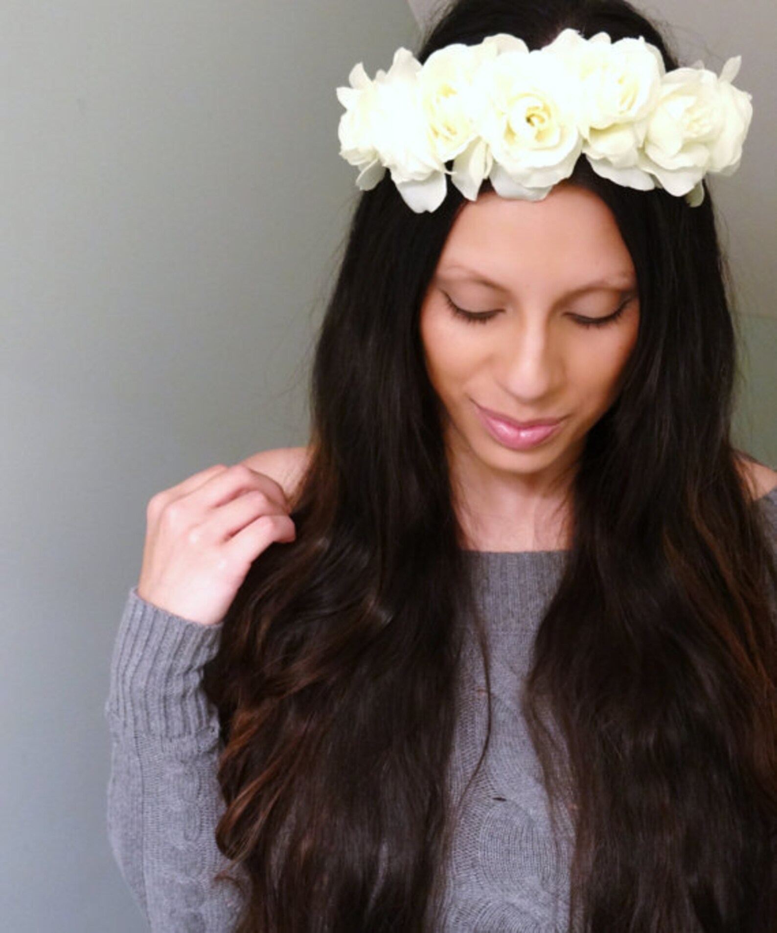 Floral Crown Boho Flower Crown Boho Headband Flower Crown Etsy