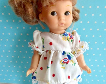 2 Pc VINTAGE DOLL PYJAMAS for 7-8in/16-18cm dolls like Amanda Jane, Blue Box, Ginny, Lottie, Madame Alexander, Miss Amanda Jane, Penny Brite