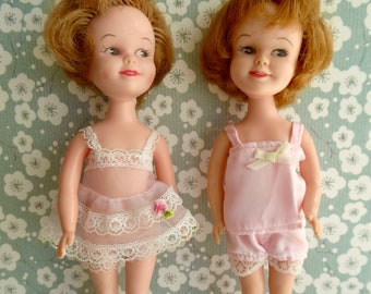 Your Choice from 2: DOLL UNDERWEAR SETS, each with two pences, one originally for Penny Brite, one for Ginny, both lovely for 8in/18cm dolls