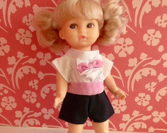 Vintage TOMBOY DOLL OUTFIT for 7 in/16cm dolls like Amanda Jane, Madame Alexander, Mini American Girl, Lori and Lottie