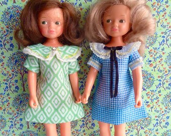 Wonderful 1960s DOLL DRESSES for slender 6-7in/15-18cm dolls like Betsy McCall, Lottie, Meghan, Mini American Girl and Miss Amanda Jane