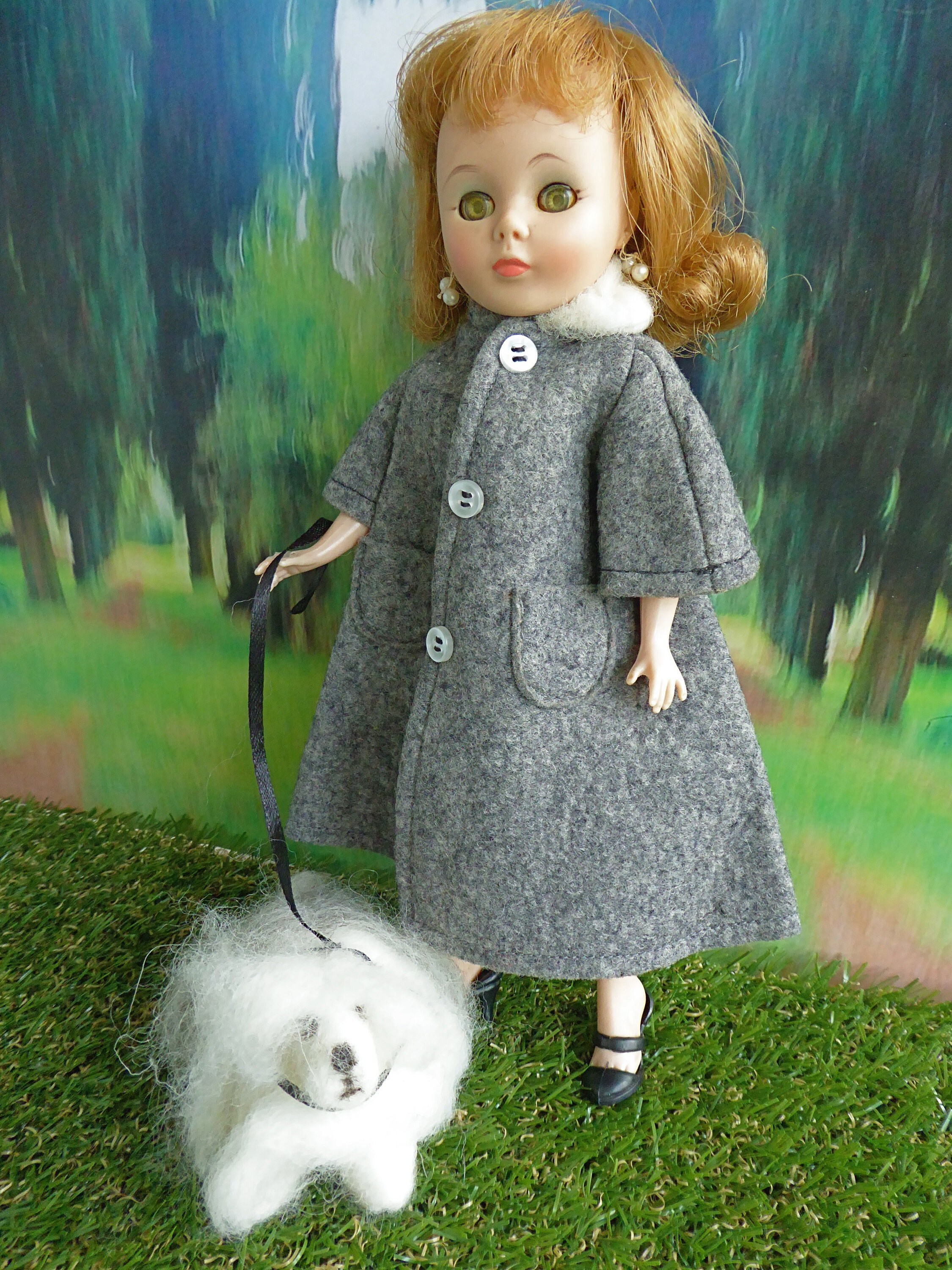 white dog doll