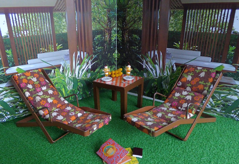 Playscale TROPICAL GARDEN DIORAMA for 710 Dolls Etsy