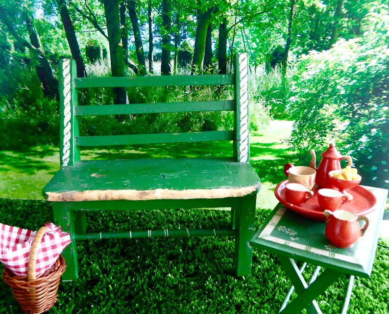 Teddy Bears' SWING SET GARDEN in Woodland Setting for All Etsy