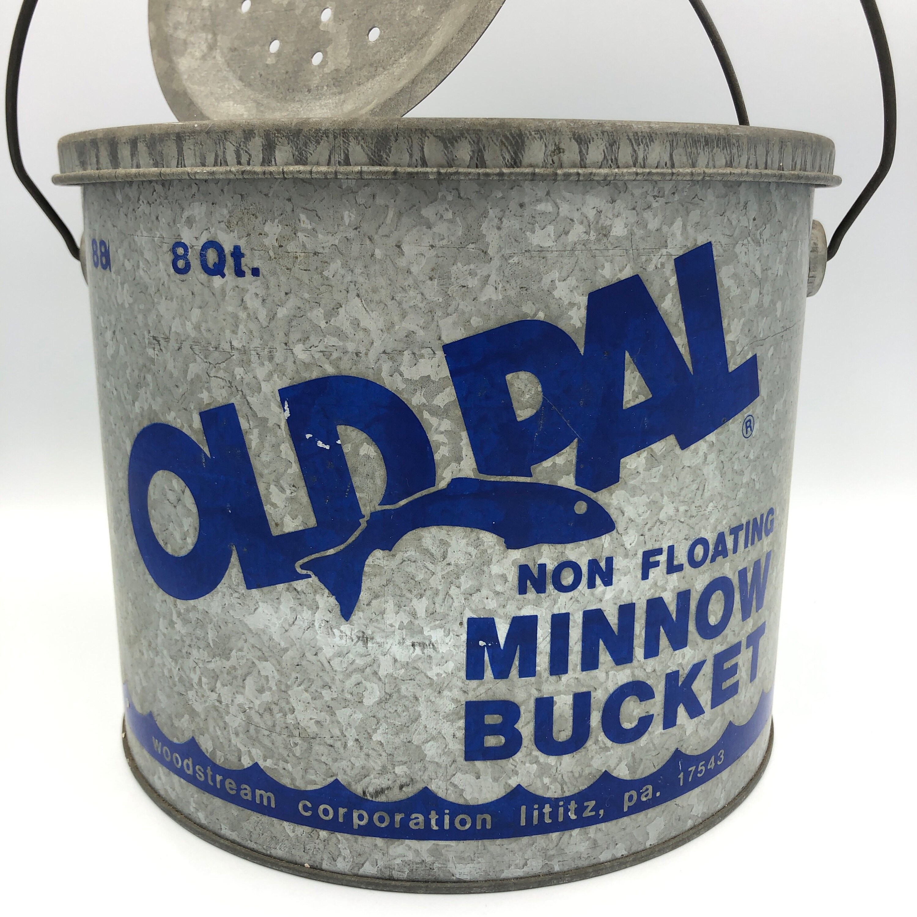 Old Pal Minnow Bucket Vintage Great Graphics Clean Etsy