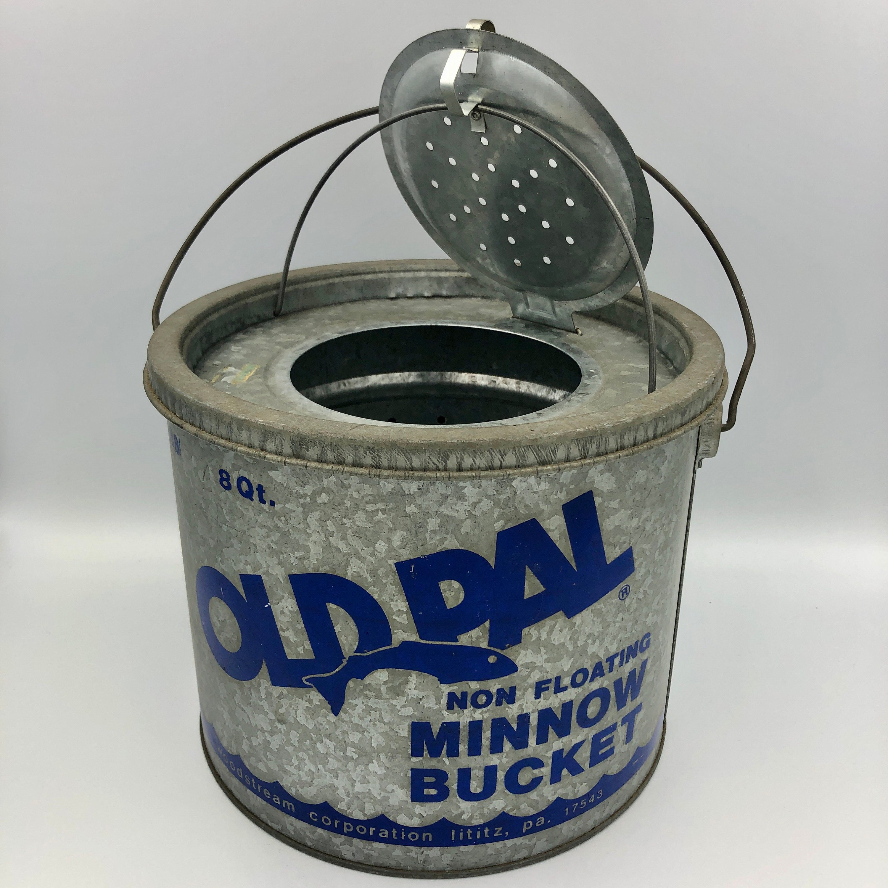 Old Pal Minnow Bucket vintage great graphics clean Etsy