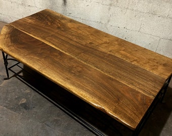 Black Walnut Contemporary Style Coffee Table- SALE