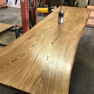 The KC Masterpiece Gorgeous Siberian Elm Live Edge Table With - Etsy