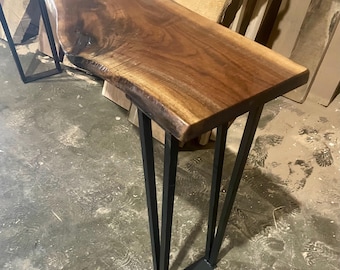 The Harrington Metal Bar/Table Modern Table Legs at 30" tall powder coated black Set of 2