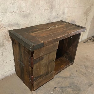 Custom Rustic-Aged Wood Entertainment Center Indoor/Outdoor image 2