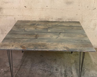 Mesa/escritorio estilo tablón de granero
