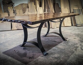 Golden Gate Dining Table Legs- Modern Powder Coated Black Legs