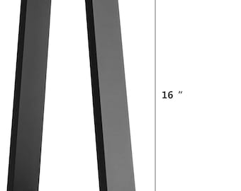 Metal Powder Coated Black bench or coffee table legs