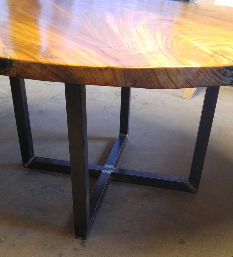 Metal Cross Pedestal Base Great For Round Table Tops