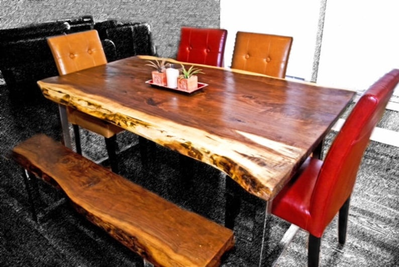 Black Walnut Live Edge Table The Stunner imagem 3