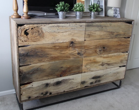 Rustic industrial dresser deals
