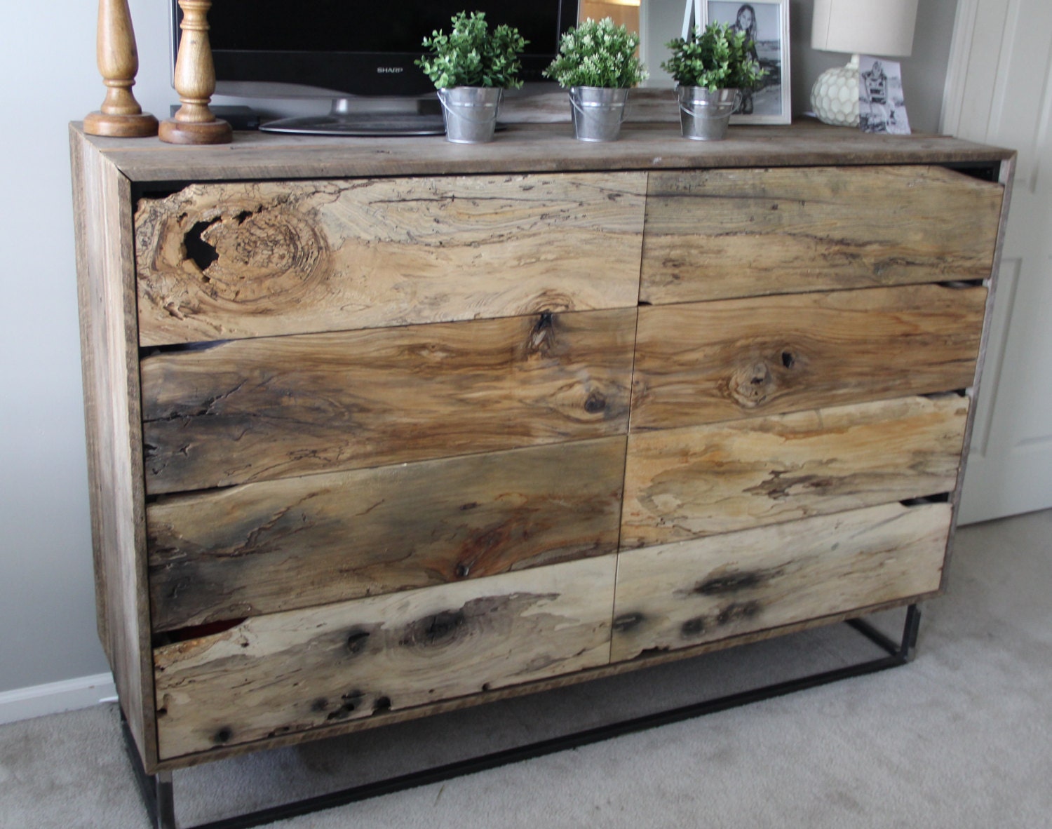 Rustic wood dresser deals