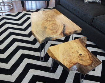 Live Edge End Tables/Side Tables - Artistic