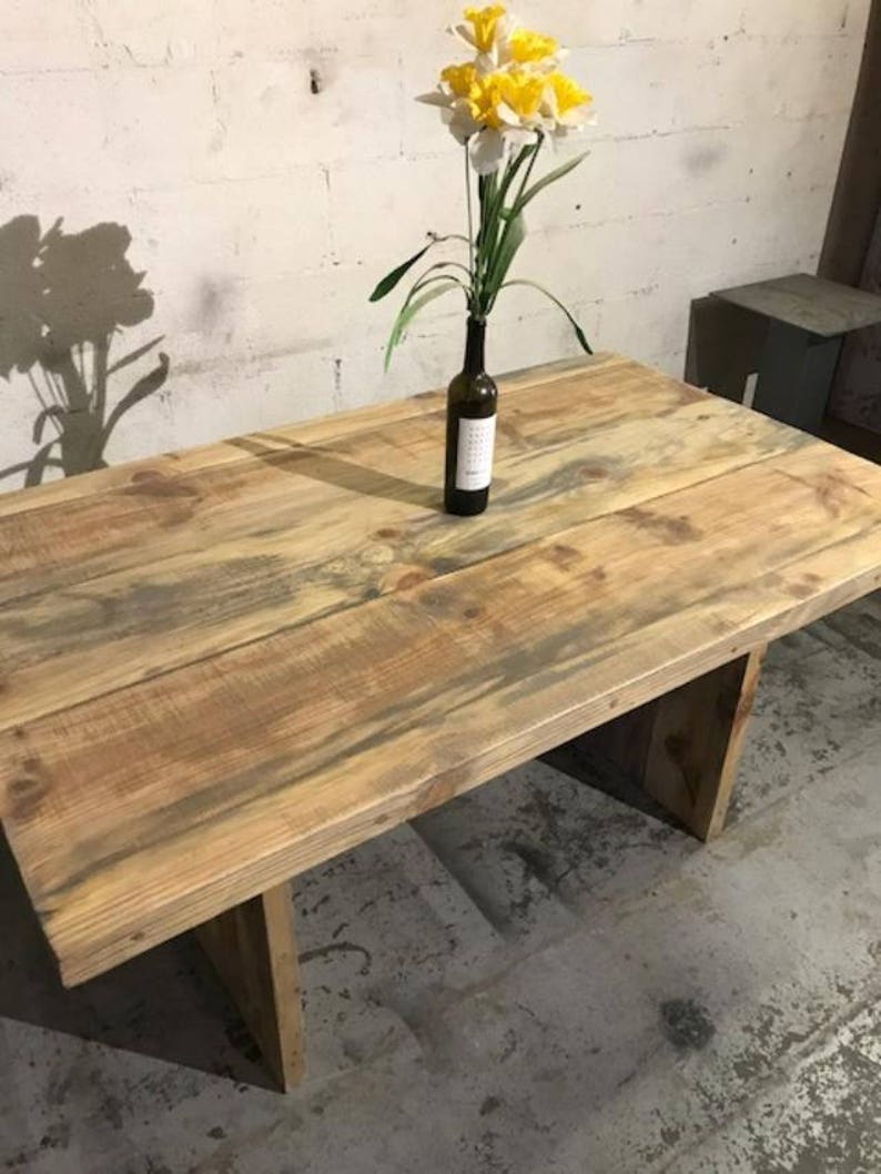 The BOSS Reclaimed/Aged Silver Pine Wood Dining Table, farmhouse table, aged wood table, reclaimed wood Bild 6