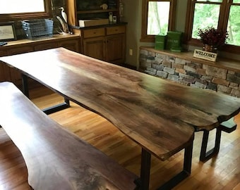 Black Walnut Live Edge Table- "The Stunner"