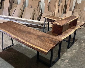 The Executive Walnut U-Shaped desk