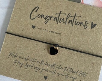 Biglietto d'auguri di congratulazioni - Bracciale per l'esame superato - Congratulazioni per esami di laurea - Sei incredibile KRFT