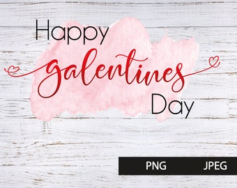 Galentines Best Friends Valentines Fashion Girl Clip Art Watercolor Clipart Stationery Designs Downloads PNG Hand Drawn Sticker Graphics
