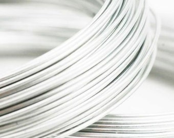 Silver Aluminium Craft Wire for Jewellery Making Size 15, 18, 20 Gauge 0.8mm, 1mm, 1.5mm
