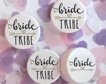 Hen Party Lip Gloss - Bride Tribe Pink Lip Balm - Bachelorette Hen Party Bags Favours UK Made #122