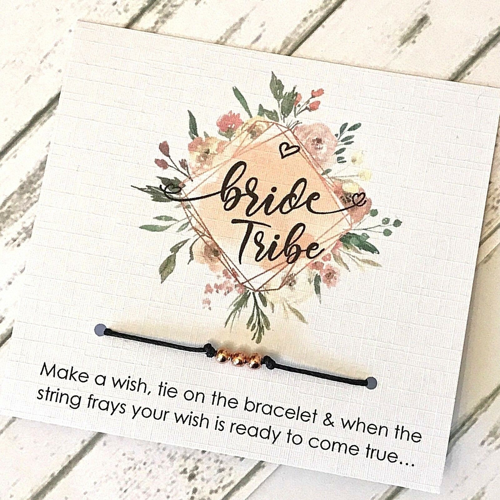 Wish String Bracelet Bride Tribe Wedding Favors Hen Party - Etsy
