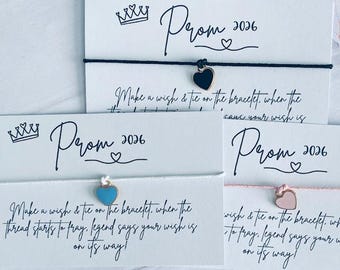 Braccialetto dei desideri per il ballo di fine anno 2026 - Portafortuna, regalo di fine scuola